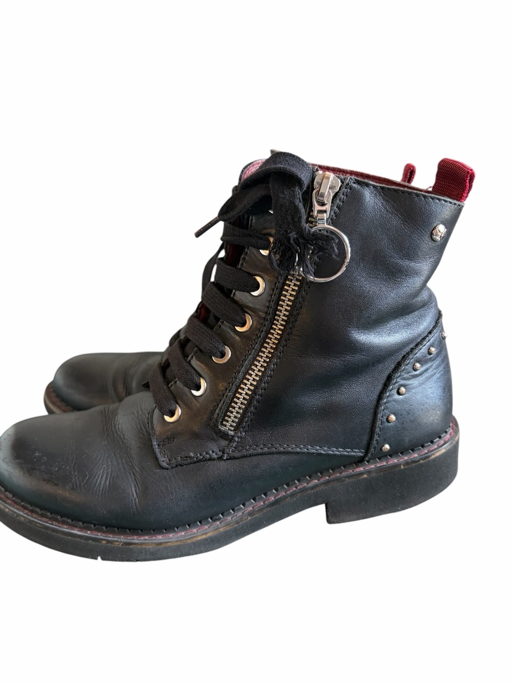 Pikolinos Vicar Ankle Moto Boots Side Zip Lace-Up EU 37 - Picture 4 of 12